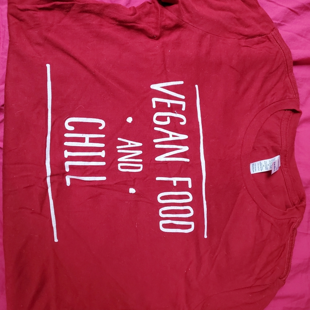 Slim Fit Vegan Food & Chill T-Shirt